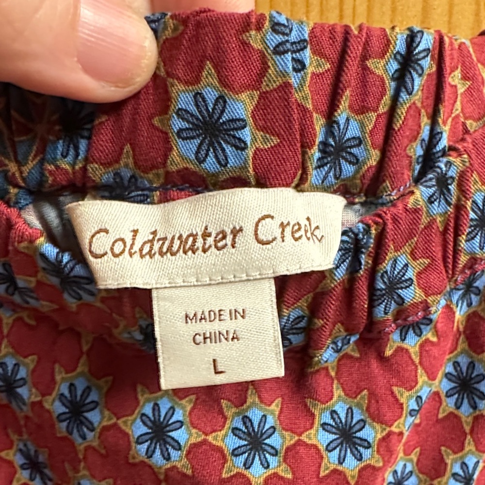 Coldwater Creek Multicolor Patchwork Maxi Skirt - image 2